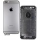 Корпус Apple iPhone 6, space gray, с держателем SIM карты, с боковыми кнопками, High Copy