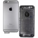 Корпус для телефону Apple iPhone 6, space gray, с держателем SIM карты, с боковыми кнопками, High quality