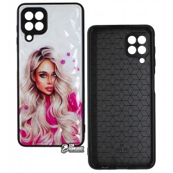 Чехол для Samsung A225 Galaxy A22, M225 Galaxy M22, Ladies pink Prism, пластик-силикон Чехол для Samsung A225 Galaxy A22, M225 Galaxy M22, Ladies pink Prism, пластик-силикон