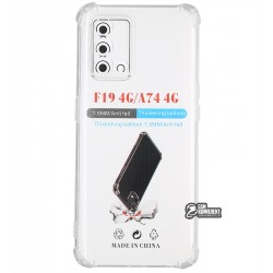 Чохол для Oppo A74, WXD HQ, силіконовий, протиударний, прозорий