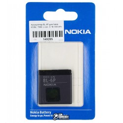 Аккумулятор BL-6P для Nokia 6500c, 7900, Li-ion, 3,7 В, 830 мАч Аккумулятор BL-6P для Nokia 6500c, 7900, Li-ion, 3,7 В, 830 мАч