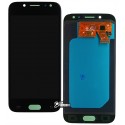 Дисплей для Samsung J530 Galaxy J5 (2017), J530F Galaxy J5 (2017), чорний, з широким обідком, без логотипа, без рамки, High quality, (OLED)