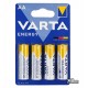 Батарейка VARTA Energy (Alcaline), AA, LR6, блістер 4 шт