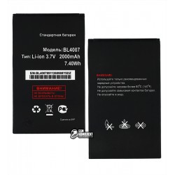 Акумулятор BL4007 для Fly DS123, DS130, Li-ion, 3,7 В, 1500 мАг, без логотипу Акумулятор BL4007 для Fly DS123, DS130, Li-ion, 3,7 В, 1500 мАг, без логотипу