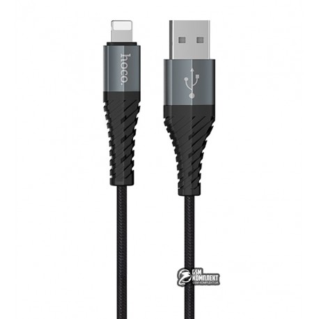 Кабель Lightning - USB, Hoco X38 Cool Charging Data, 1 метр, черный