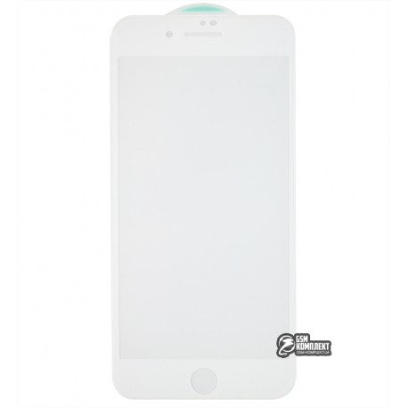 Защитное стекло для iPhone 7 Plus, iPhone 8 Plus, 0.3 мм, 4D Люкс, белое