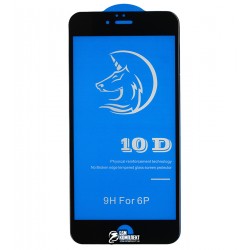 Защитное стекло для iPhone 6 Plus, iPhone 6s Plus, 3D, Titanium, черное Защитное стекло для iPhone 6 Plus, iPhone 6s Plus, 3D, Titanium, черное