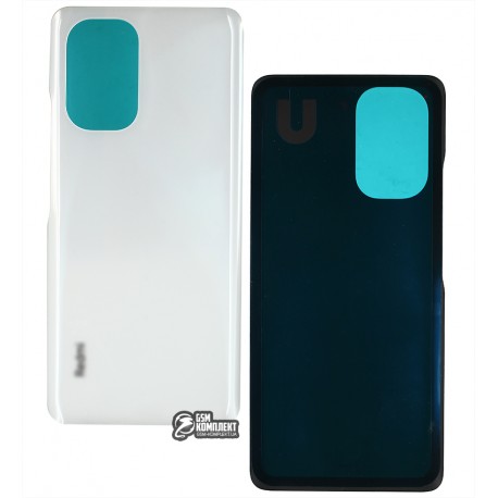 Задняя панель корпуса для Xiaomi Poco F3, Redmi K40, белый, логотип Redmi, Arctic White