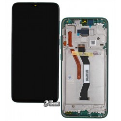 Дисплей для Xiaomi Redmi Note 8 Pro, зеленый, с сенсорным экраном, с рамкой, оригинал, (56000400G700 / 56000C00G700), M1906G7I, M1906G7G