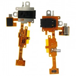 Шлейф для Nokia 630 Lumia Dual Sim, конектора навушників, з вібро