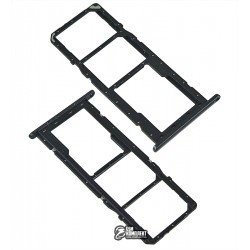 Держатель SIM-карты для Samsung A115 Galaxy A11, черный