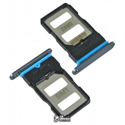 Держатель SIM-карты для Xiaomi Mi 10T, Mi 10T Pro, Redmi K30s, черный, M2007J3SY