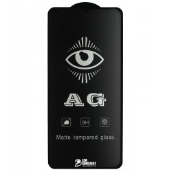 Захисне скло для Oppo A31, A5 (2020), A9 (2020) 2.5D, Full Glue, AG, матове, чорне