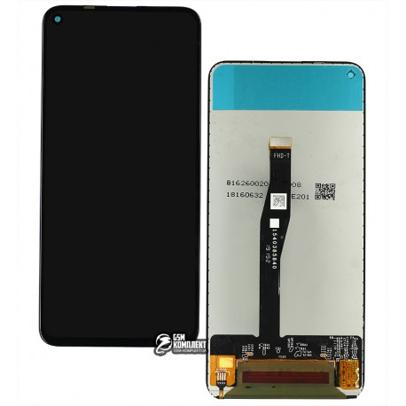 Дисплей для Huawei Honor 20, Nova 5T, чорний, без рамки, оригінал (переклеєне скло), YAL-L21