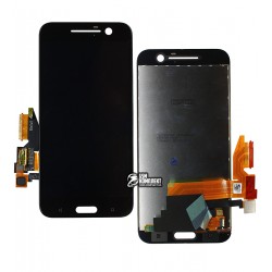 Дисплей для HTC 10, M10, черный, без рамки