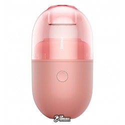 Настольный капсульный пылесос Baseus C2 Desktop Capsule Vacuum Cleaner (Dry Battery), розовый