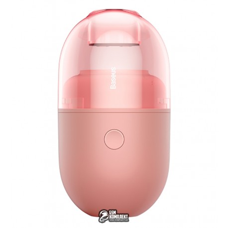 Настольный капсульный пылесос Baseus C2 Desktop Capsule Vacuum Cleaner (Dry Battery), розовый