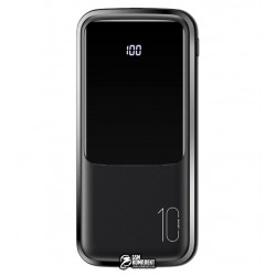 Power Bank USAMS Dual USB Digital Display Power 10000mAh US-CD163 PB58 |2USB/1Type-C|, 2A| (black)