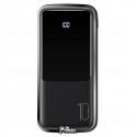 Power Bank USAMS Dual USB Digital Display Power 10000mAh US-CD163 PB58 2USB/1Type-C , 2A (black)