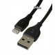 Кабель Lightning - USB, Remax Lesu Pro Data RC-160i, силиконовый, черный