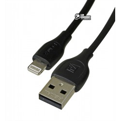 Кабель Lightning - USB, Remax Lesu Pro Data RC-160i, силиконовый, черный