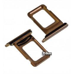 Держатель SIM-карты для Apple iPhone 11 Pro, iPhone 11 Pro Max, золотистый, Matte Gold Держатель SIM-карты для Apple iPhone 11 Pro, iPhone 11 Pro Max, золотистый, Matte Gold