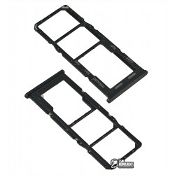 Держатель SIM-карты для Samsung A127 Galaxy A12 Nacho, черный