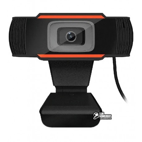 Web камера Merlion F37/18221, 1080p, с гарнитурой, черная