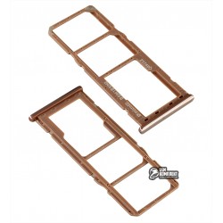 Держатель SIM-карты Samsung A750F Galaxy A7 (2018), золотой