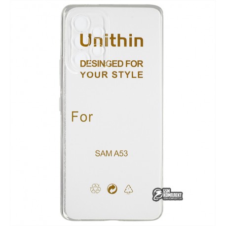 Чехол для Samsung A536 Galaxy A53, ультратонкий силикон 0,3мм, прозрачный