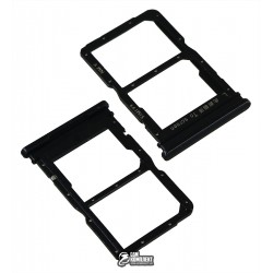 Тримач SIM-карти для Huawei P Smart S, чорний, AQM-LX1