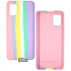 Чехол для Samsung A515 Galaxy A51 (2020), Rainbow, силикон софт тач #1