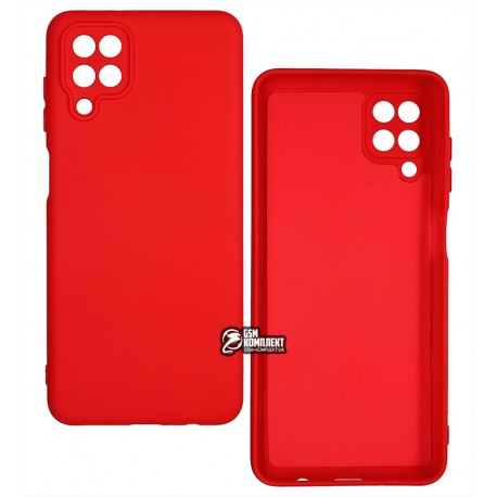 Чехол для Samsung A125 Galaxy A12, Silicone cover , софттач силикон, красный
