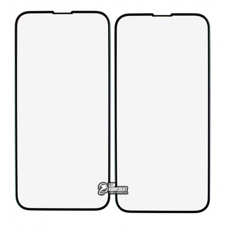 Захисне скло для iPhone 13, iPhone 13 Pro, Baseus 0.23mm curved screen (2pcs+Pasting Artifact) (SGQP020101), чорне