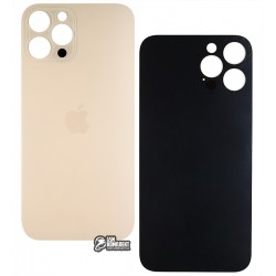 Задня панель корпуса для Apple iPhone 12 Pro Max, золотистая, без снятия рамки камеры, big hole