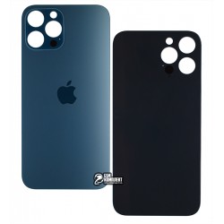 Задня панель корпуса для Apple iPhone 12 Pro Max, синій, без зняття рамки камери, big hole