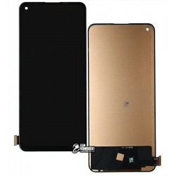 Дисплей Oppo Reno 7, чорний, із сенсорним екраном (дисплейний модуль), (TFT), Сopy