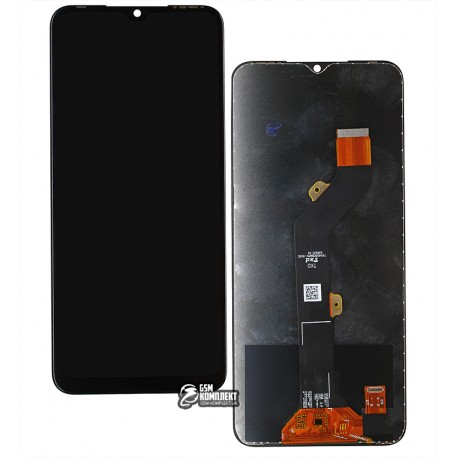 Дисплей Tecno Spark 7 (KF6), с сенсорным экраном (дисплейный модуль), черный