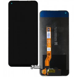 Дисплей для Oppo A76, чорний, із сенсорним екраном