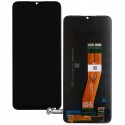 Дисплей для Samsung A037F Galaxy A03s, черный, без рамки, оригинал (переклеенное стекло), с желтым шлейфом