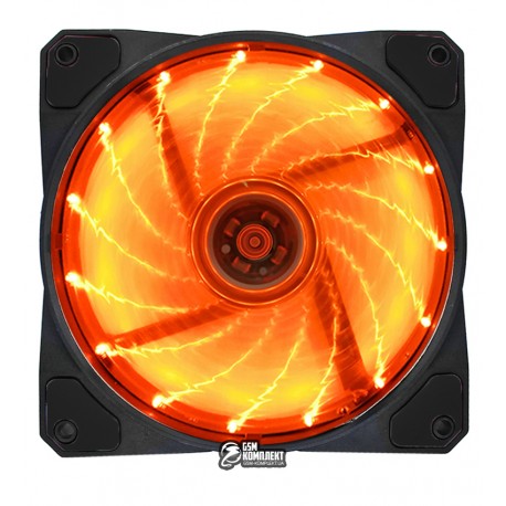 Вентилятор Frime Iris LED Fan 15LED Orange (FLF-HB120O15)