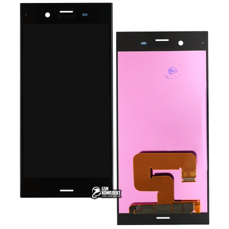 Дисплей для Sony G8341 Xperia XZ1, G8342 Xperia XZ1 Dual, черный, с сенсорным экраном (дисплейный модуль), original (PRC)