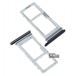 Держатель SIM карты для Samsung N975F Galaxy Note 10 Plus, черный, Dual SIM, Aura Black