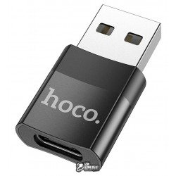 Перехідник HOCO USB для Type-C female adapter UA17 |3A, USB2.0| (black)