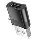 Перехідник HOCO USB для Type-C female adapter UA17 |3A, USB2.0| (black)