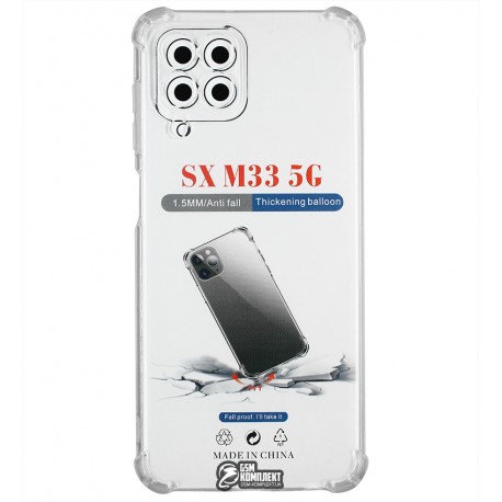 Чохол для Samsung M336 Galaxy M33, WXD HQ, силіконовий, протиударний, прозорий Чохол для Samsung M336 Galaxy M33, WXD HQ, силіконовий, протиударний, прозорий