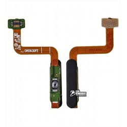 Шлейф для Samsung M317 Galaxy M31s, кнопки включення, для сканера відбитку пальця (Touch ID), чорний, High Copy