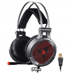 Наушники игровые Bloody G-530 (Black) 7.1 звук, красная подсветка