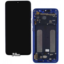 Дисплей для Xiaomi Mi 9 Lite, Mi CC9, синій, з тачскріном, з рамкою, оригінал (переклеєне скло), M1904F3BG Дисплей для Xiaomi Mi 9 Lite, Mi CC9, синій, з тачскріном, з рамкою, оригінал (переклеєне скло), M1904F3BG