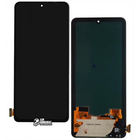Дисплей для Xiaomi Mi 11i, Poco F3, Redmi K40, черный, без рамки, High Copy, (OLED)